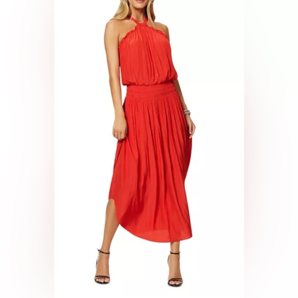 NWOT Ramy Brook Chloe Halter Midi Dress, Size S
